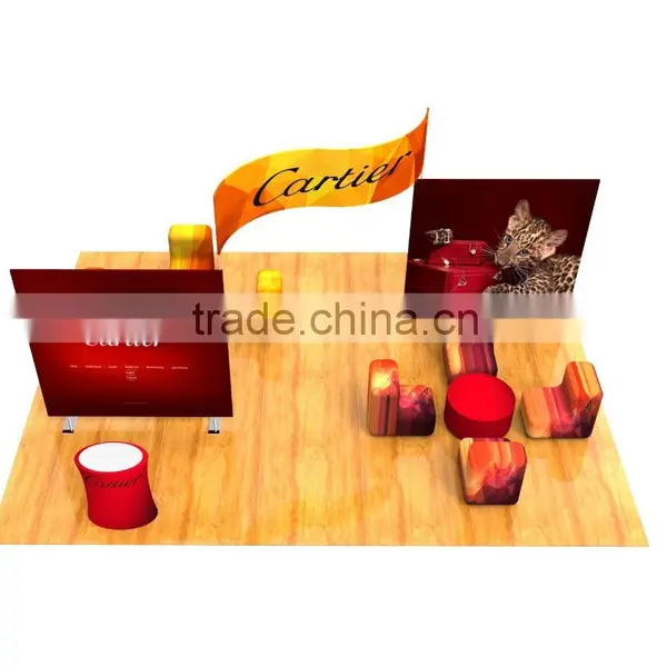 Custom Company Logo Printed Fitted Stretch Stand Display Kiosk, Display Equipment photo-2