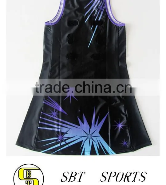 Modern Design Sublimation Digital Print Women Netball Dress photo-2