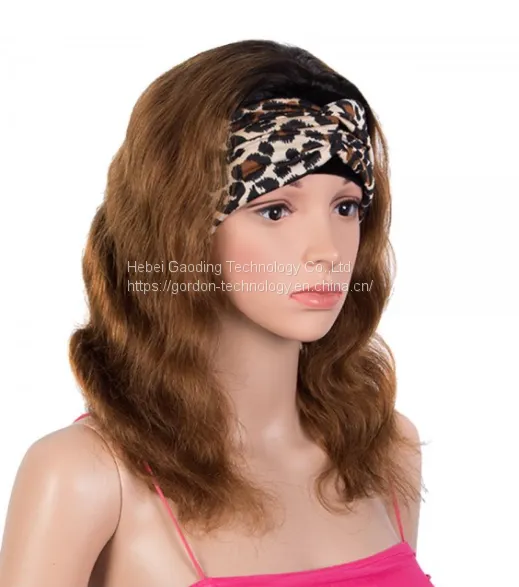 Headwrap Blone Water Wave Full Lace Human Hair Wig photo-2