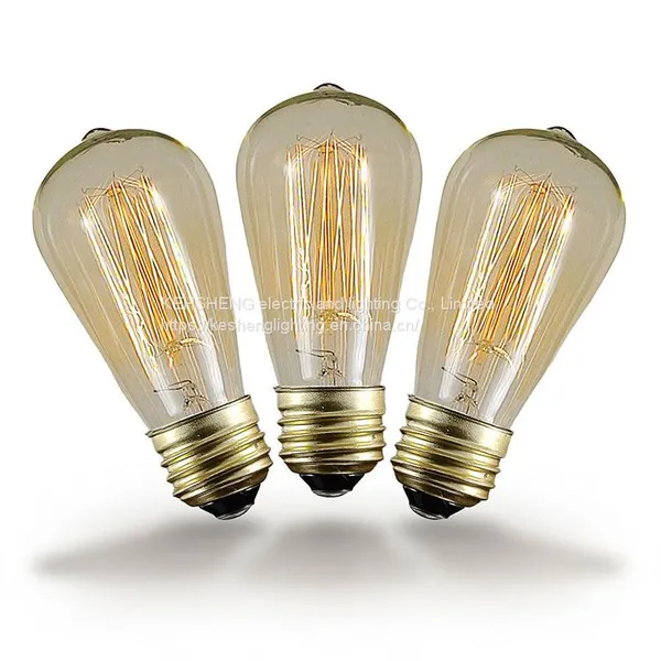 ST64G Energy Saving Led Bulb Lights Golden Clear Dimmable 4W 6W 8W 110-120v/220-240v Led Lamps