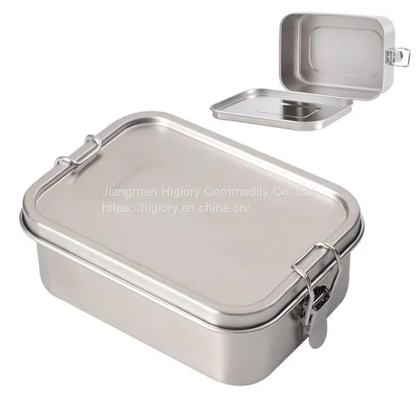 Wholesale Stainless Steel Rectangle Food Storage Containers Leak Proof Lunch Box With Lid photo-4