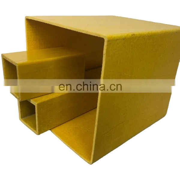 Fiberglass Rectangular Tube FRP Pultrusion Pipe Epoxy Fiberglass Tubes Structural FRP Square Tube photo-2