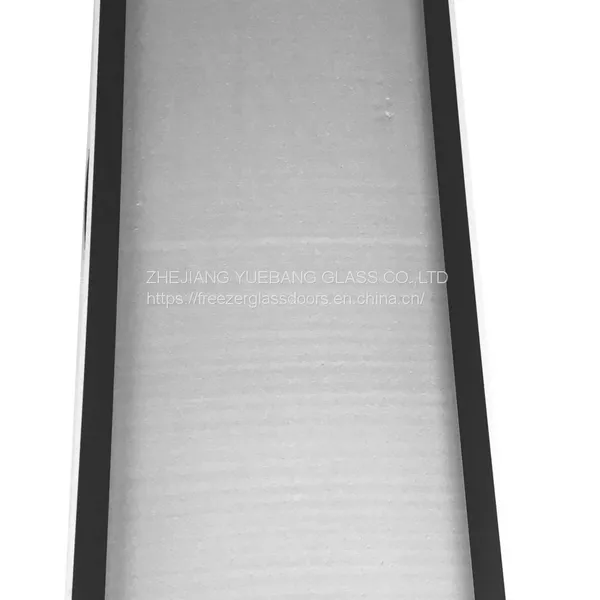 Display Fridge Glass Door Narrow Aluminum Frame Double Tempered Glass