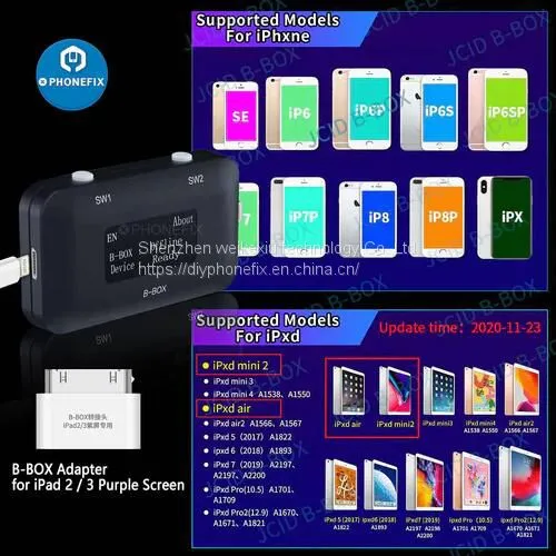JC B-BOX DFU Tool IPad 2 3 Purple Screen Adapter For Syscfg Data photo-4