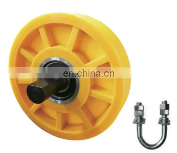 Long Life Cast Iron Traction Pulley Sheave Elevator Deflector Sheave photo-3