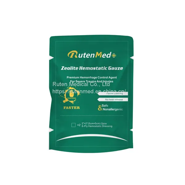 Advanced Zeolite Hemostatic Gauze or Granules Hemostatic Combat Gauze