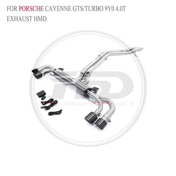 HMD SS304 Exhaust Catback for Porsche Cayman 981/Boxster 987.2/Macan Turbo/Cayenne 9YA/Cayenne GTS Turbo 9Y0 Electronic Valve Whatsapp+86 18946955156 photo-4
