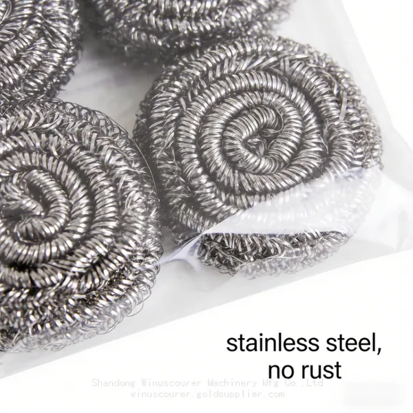 Kitchen Cleaning Scourer Ball Food-grade Material Stainless Steel Scourer Multiple Specifications Available photo-3