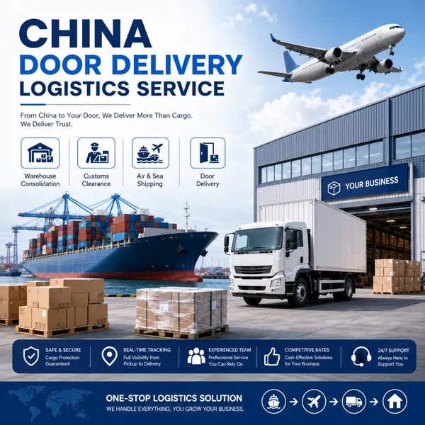Servicio de logística de entrega a la puerta en China para importadores