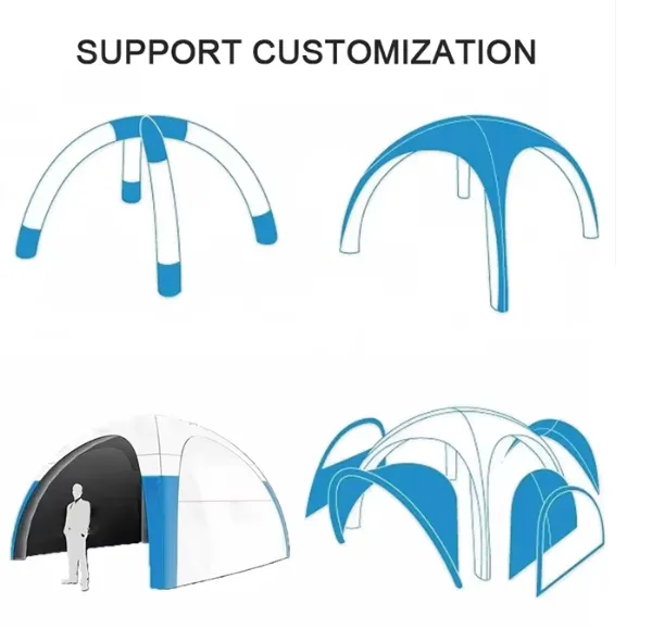 Custom Logo Advertising Dome Shape Inflatable Tents & Canopies Custom Outdoor Shade Displays Event Tent photo-3