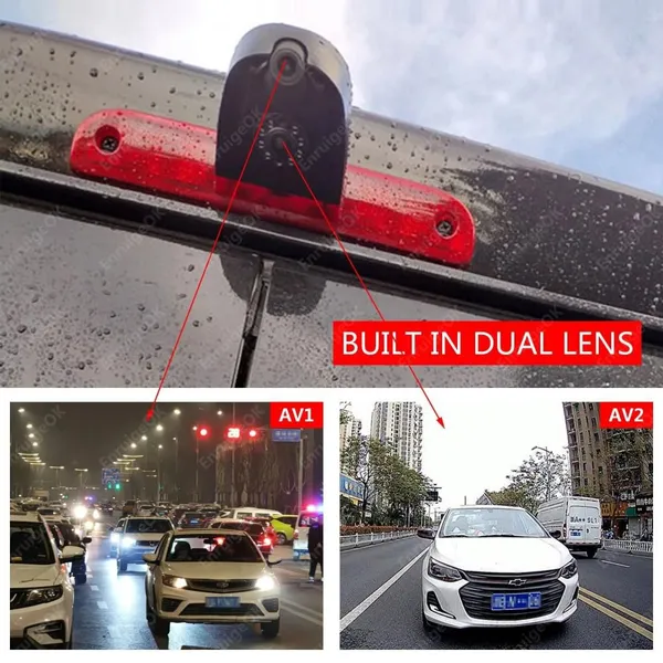 EnruigeOK Dual Brake Light Reversing Camera for Citroen Relay Fiat Ducato Peugeot Boxer photo-3