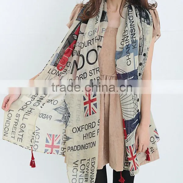 Korean New Fashion Wholesale Women Scarf Autumn/winter Voile Scarves photo-4
