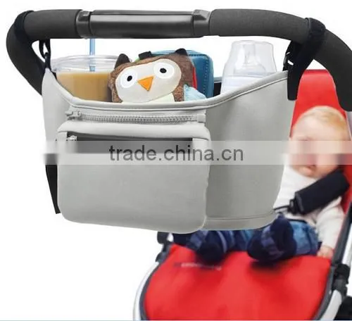 High Quality Baby Stroller Accessories Stroller Organizer With Insulated Cup Holder Baby Stroller Organizer
