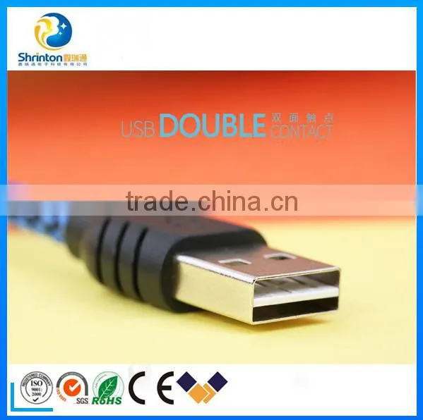 High Quality Nylon USB Cable Durable Braided Usb Cable for Mobile Phone photo-3