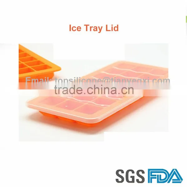 21# Food Grade Silicone Ice Cube Tray Square Ice Cube Maker photo-4