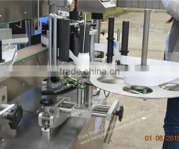 PLC Controlled Fully Automatic Two Side Bottle Label Machine With CE photo-5