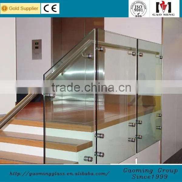 Golden Supplier for 11 Years Popular Design Glass Stair Railing With High Quality GM-C285