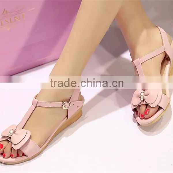Multifunctional Flat Sandals for Girls Women Sandals 2015 Flat High Quality for Wholesales XT-DA0749 photo-3