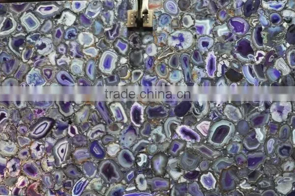 Semi Precious Purple Agate Slab