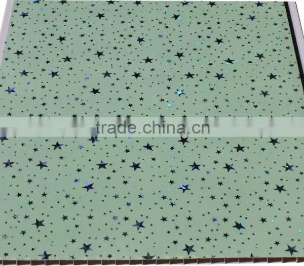Transfer Printing Gold Design Plastic Ceiling Sheet,pvc Ceiling Panel, Pvc Wall Board T005 photo-2
