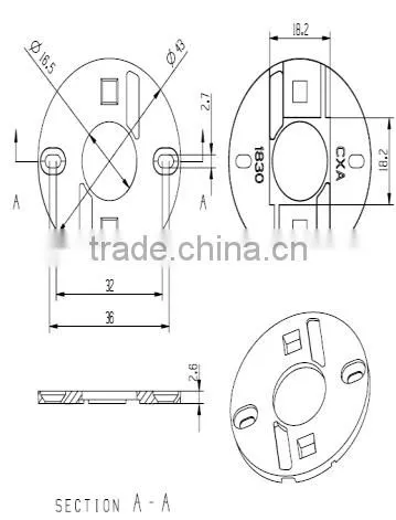 High Quality pc CXA18XX Ideal Cob Led Lens Holder photo-2