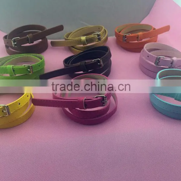 Hot Summer Korean Version of the Small Steel Buckle Belt Women's Thin Belt Wild Decorative Thread photo-3