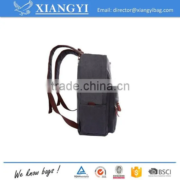 Canvas Backpack Laptop Bag Computer Bag College Bag Duffel Bag photo-2