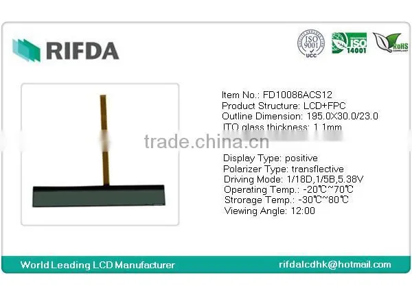 FSTN Type Cog Lcd Display Module 24x1 16x2 photo-2