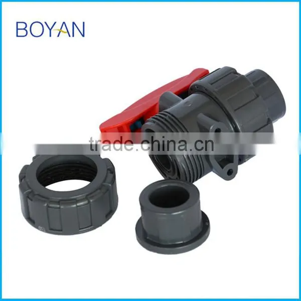 Chinese Supplier Plastic True Union Ball Valve For Irrigation Gray PVC Ball Valve photo-5