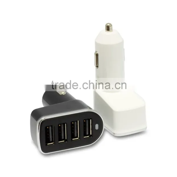 HOT 4 Ports USB 5V 6.2A 5.8A Mulit Quick Charger Car Charger With CE FCC Rosh Certification