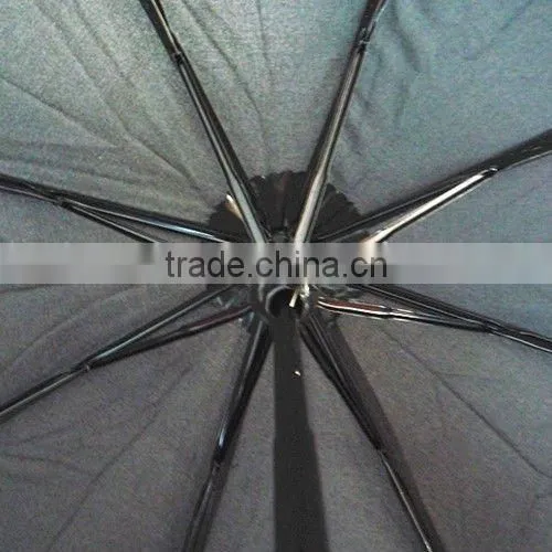 3 Folding Polyester Parasol Umbrella Portable Check Man's Umbrella photo-3