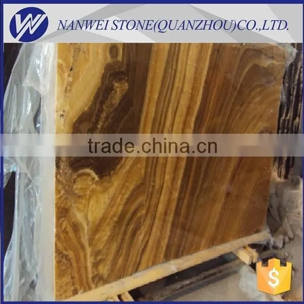 Brown Yellow Onyx Marble House Ground Tiles photo-3