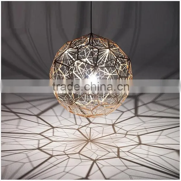 ST-5340B Sunbelt D300mm Gold Laser Carving Ball Lamp,stainless Steel Lamp,,stainless Steel Lamp Shade,gold Ball Pendant Lamp. photo-2