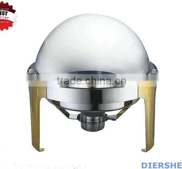 High Quality Golden Roundness Chafing Dish Set