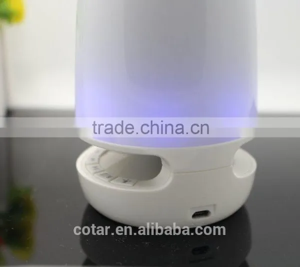 2016New Portable Wireless Bluetooth LED Light Lamp Speaker Built-in FM Radio With Hands-free Calls photo-5