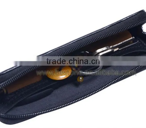 Custom Leather Pen Bag Case With Zipper photo-4