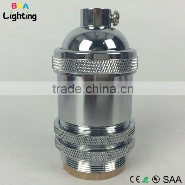 E26 Brass Modern Cage Pendant Light Socket for Chandelier photo-5