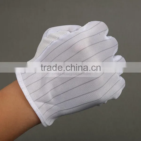 Electronic Work Anti Static Esd Glove With PVC Dot Coated photo-4