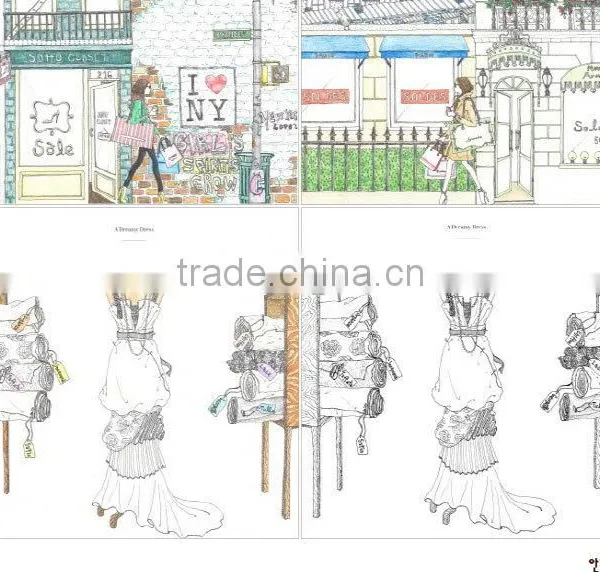 Wholesale Secret Garden Series Fashion Cafe Coloring Books for Adult photo-4
