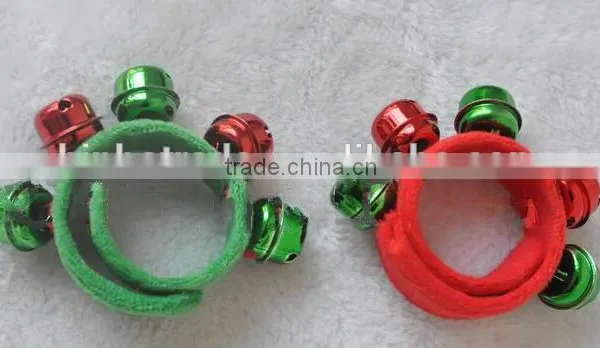 Merry Christmas Holiday Cuff Bracelet With Jingle Bells Christmas Party Gear photo-2