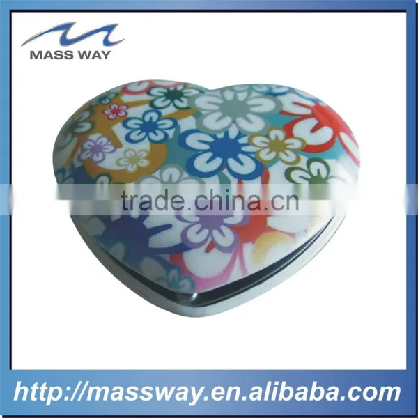 High Grade Zinc Alloy Custom 3D Gold Make up Mirror photo-5