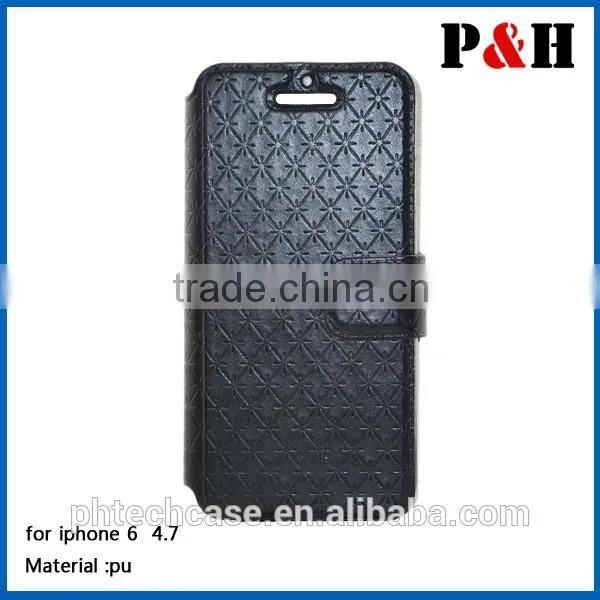 2015 Hot Sell Wallet Flip Leather Case for Apple Iphone 6 photo-4