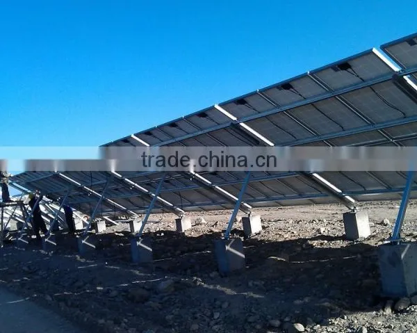 Galvanized Ground PV Solar Mounting System With Solar Bracket photo-3