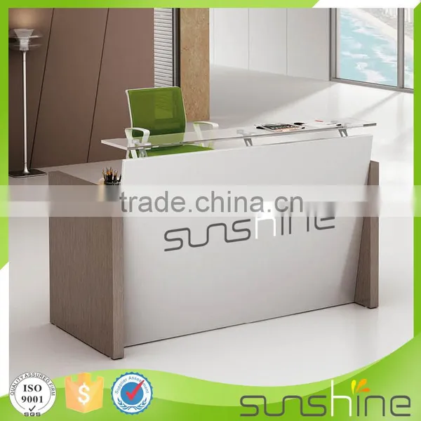 2016 New Design Modern Cheap Small Reception Desk for Salon From China Supplier Sunshine Furniture YS-RCT05