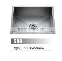 Widely Used Stainless Steel 304 Double Bowl Cheap Handmade Kitchen Sink photo-5
