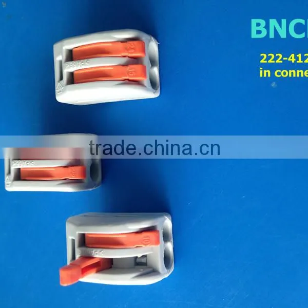 CE/CB/Rohs Approved Wago Cable Splicing Wire Connectors With Orange Levers in Stock photo-3