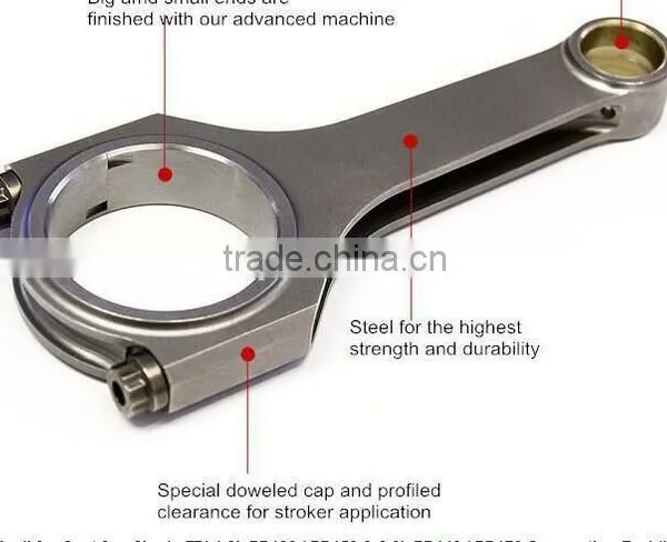 For RB26(UK) Custom Forging H Beam Connection Rod CC121.50mm photo-2