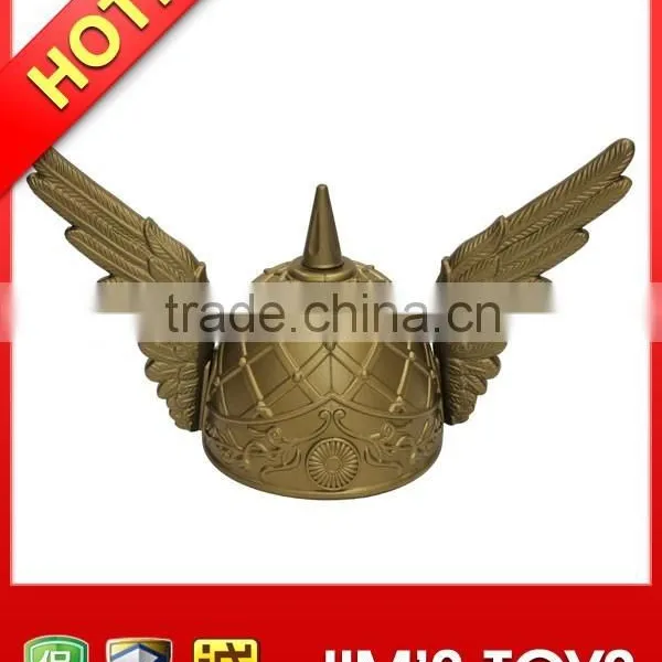 Blushed Gold Plastic Viking Hat With Angel Wings Parties & Carnivals & Christmas Plays photo-4