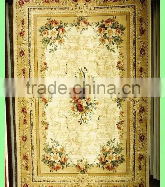 Floral Red Wilton PP Hotel Rooms Carpet Designs With High Quality photo-3