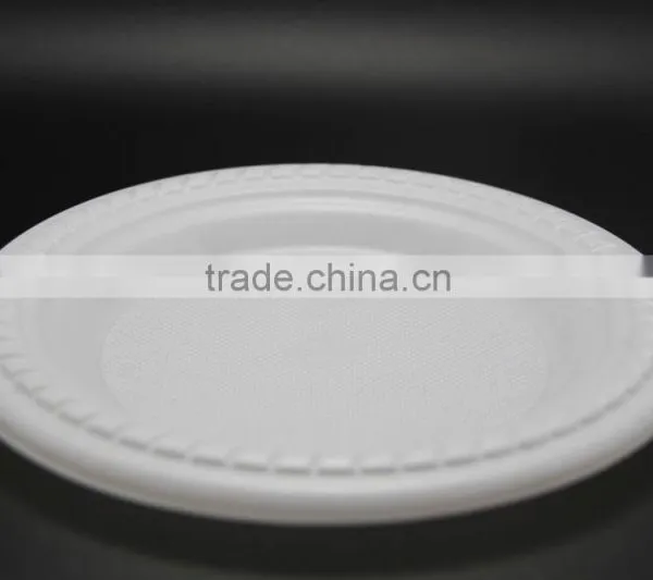 Hot Sale 7 ''*9'' Oval Shape White Plastic PS Plate Take Away photo-2